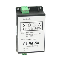 SOLAHD SCP DIN POWER SUPPLY, 30W, 15/15V OUTPUT, 85-264V IN, SWITCHING, LOW PROFILE(SCP 30D15-DN)